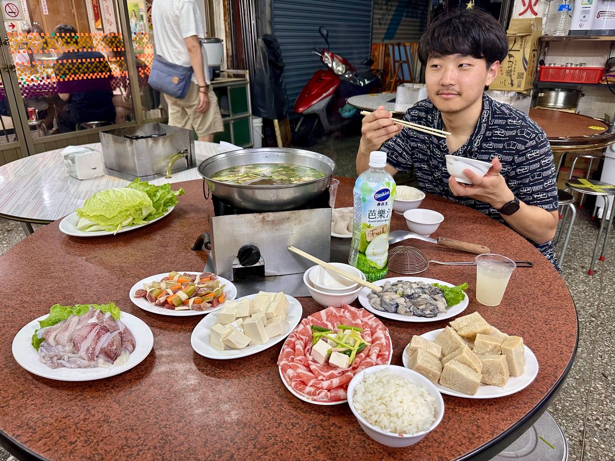 台中での夕飯