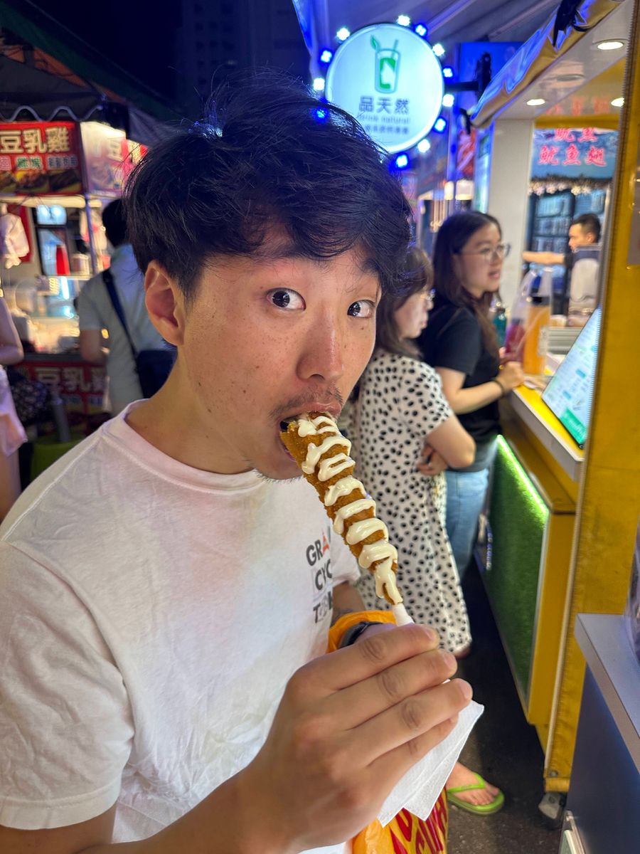 夜市を満喫